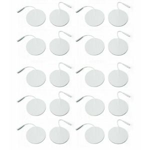40 Rounded Reusable Electrode Patches for Tens Massager 7000, 3000- 2 in…
